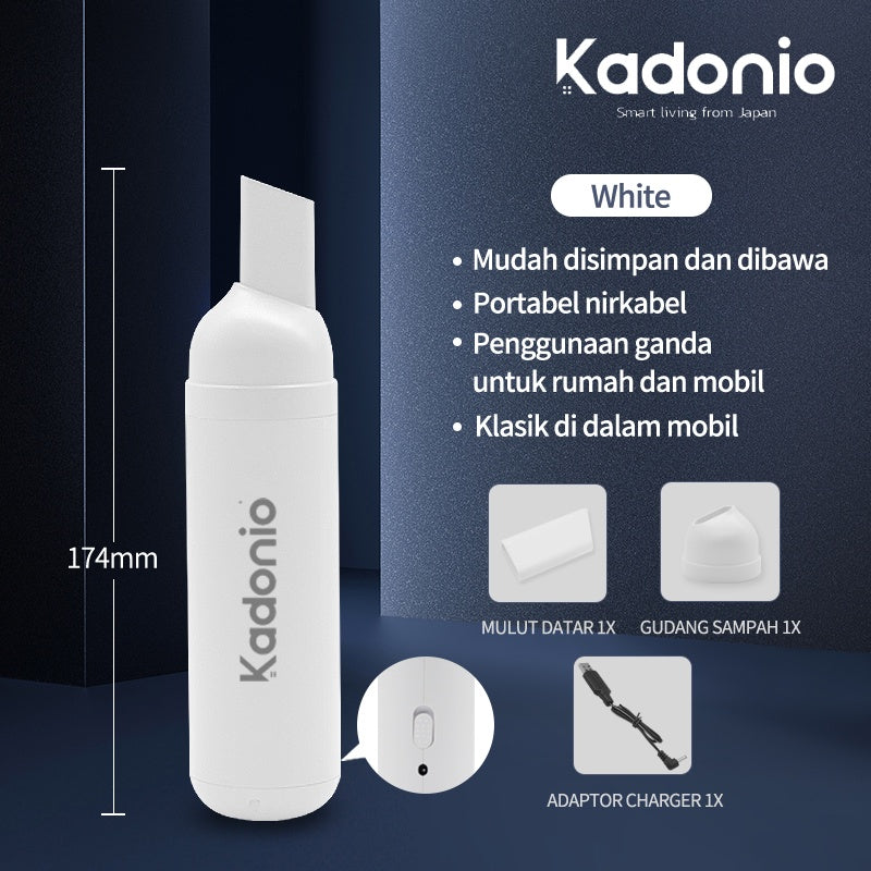 Kadonio Dekstop Vacuum Cleaner - White