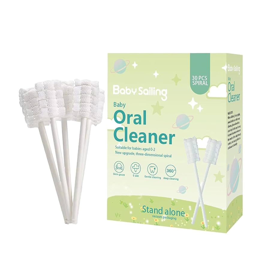 Baby oral cleaner tongue brush - 30 pieces/green box