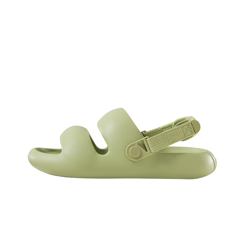 POSE Women’s 2in1 Velcro Rmaxpro Slippers – 38° Soft Sole, Non-Slip Home Sandals - Green - 39-40