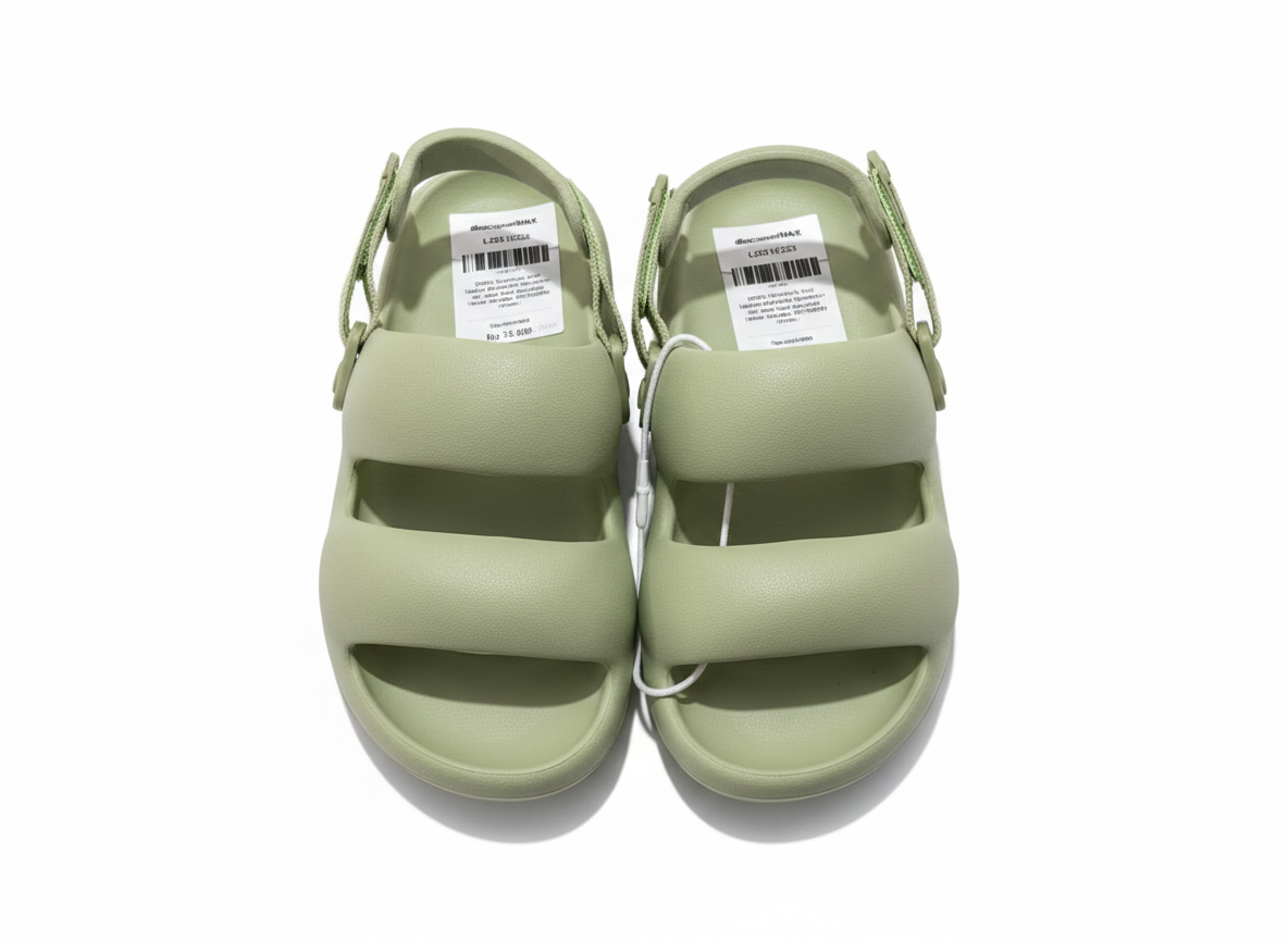 POSE Women’s 2in1 Velcro Rmaxpro Slippers – 38° Soft Sole, Non-Slip Home Sandals - Green - 37-38