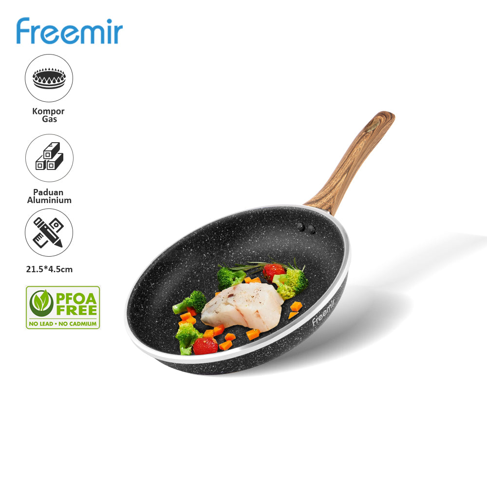 Freemir 24cm aluminum alloy frying pan  dark grey