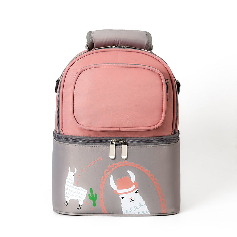 Mocababy multifunctional milk back bag pink