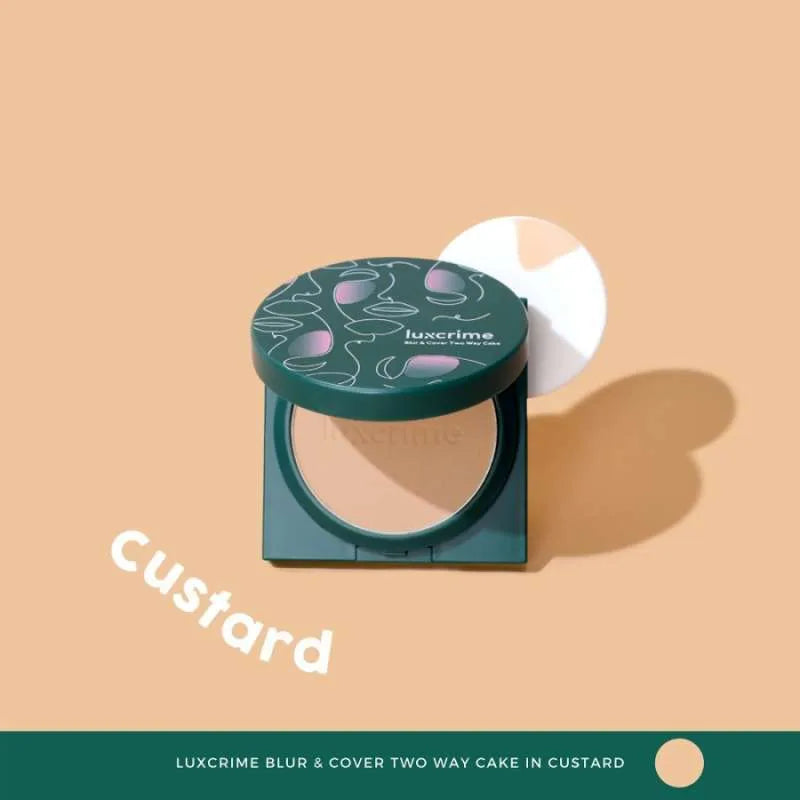 Luxcrime Blur & Cover Two Way Cake - Custard
