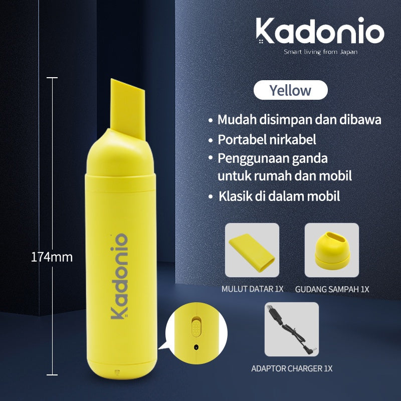 Kadonio Dekstop Vacuum Cleaner - Yellow