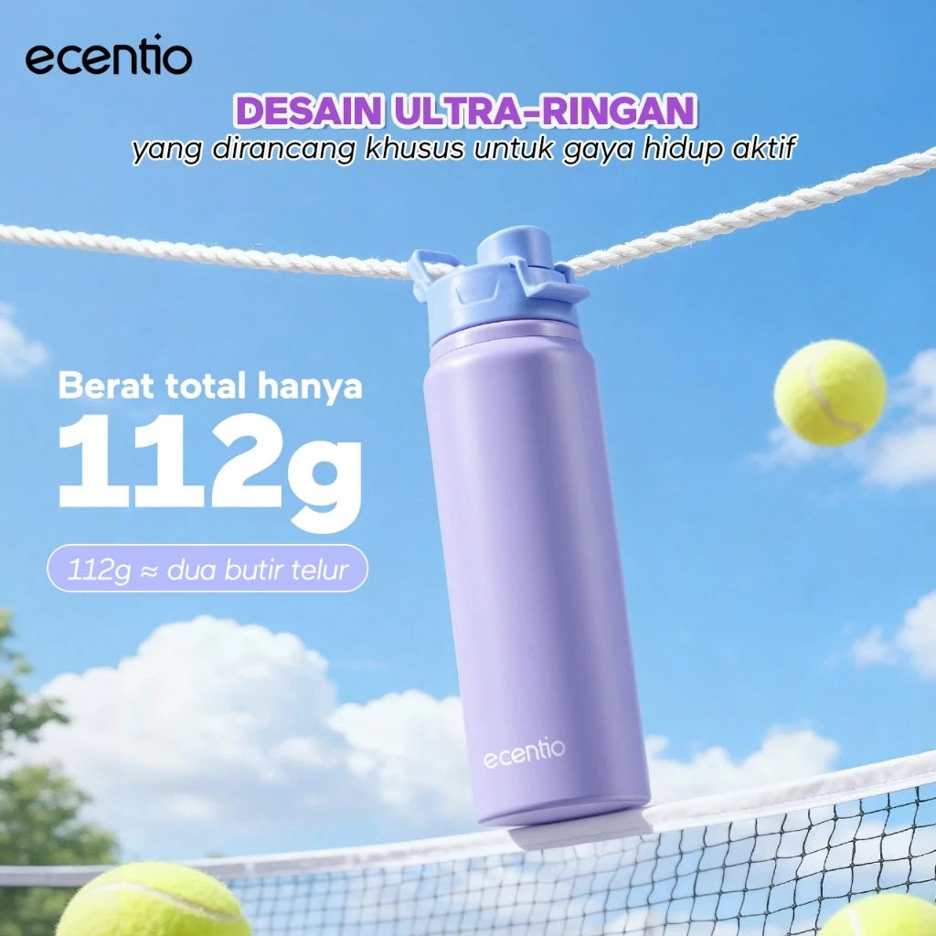 Ecentio-750ml aluminum water bottle (purple)